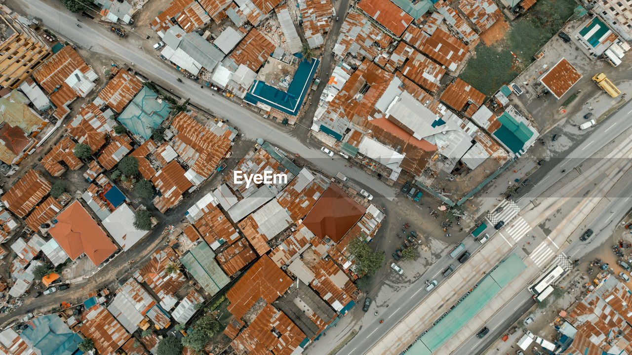 Aerial view of the industrial area in dar es salaam