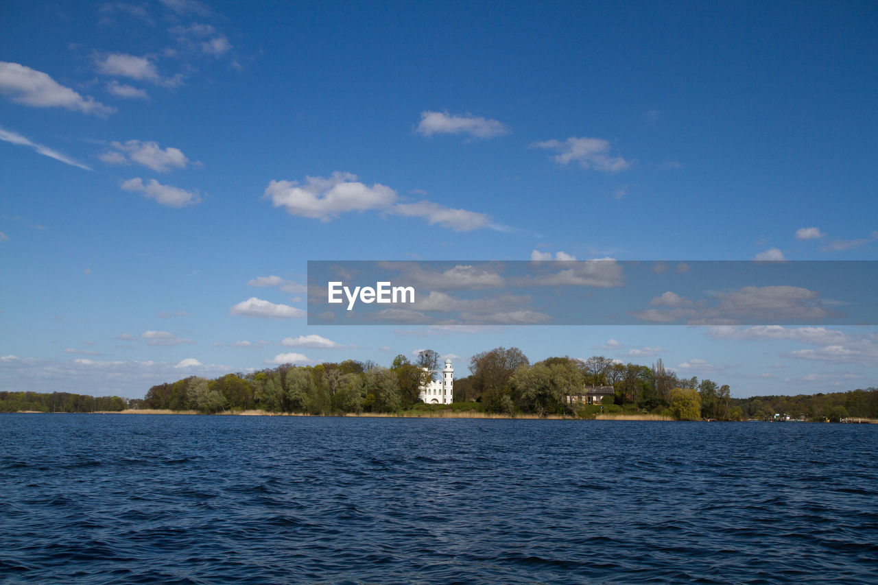 Scenic view of calm sea against sky