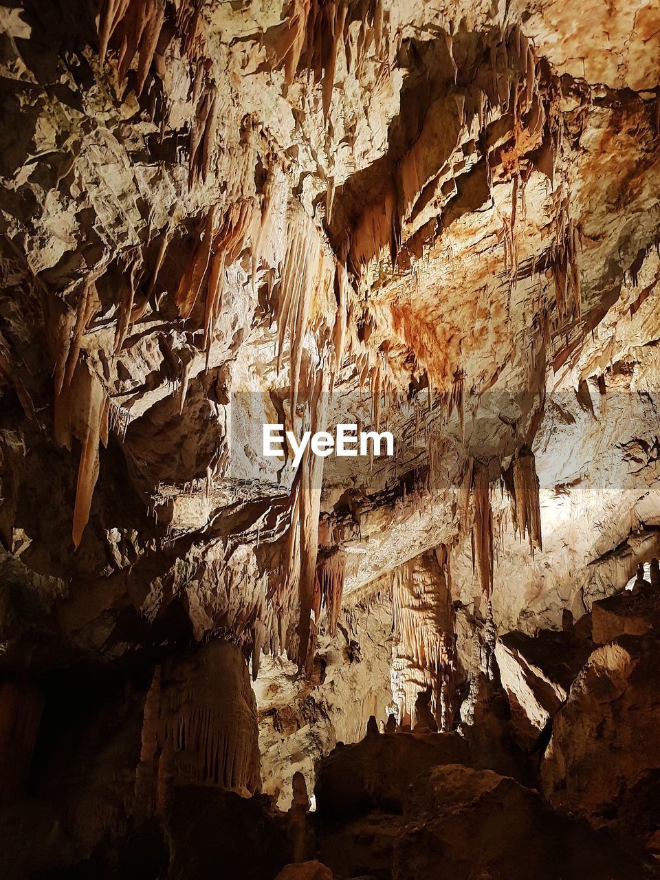LOW ANGLE VIEW OF CAVE