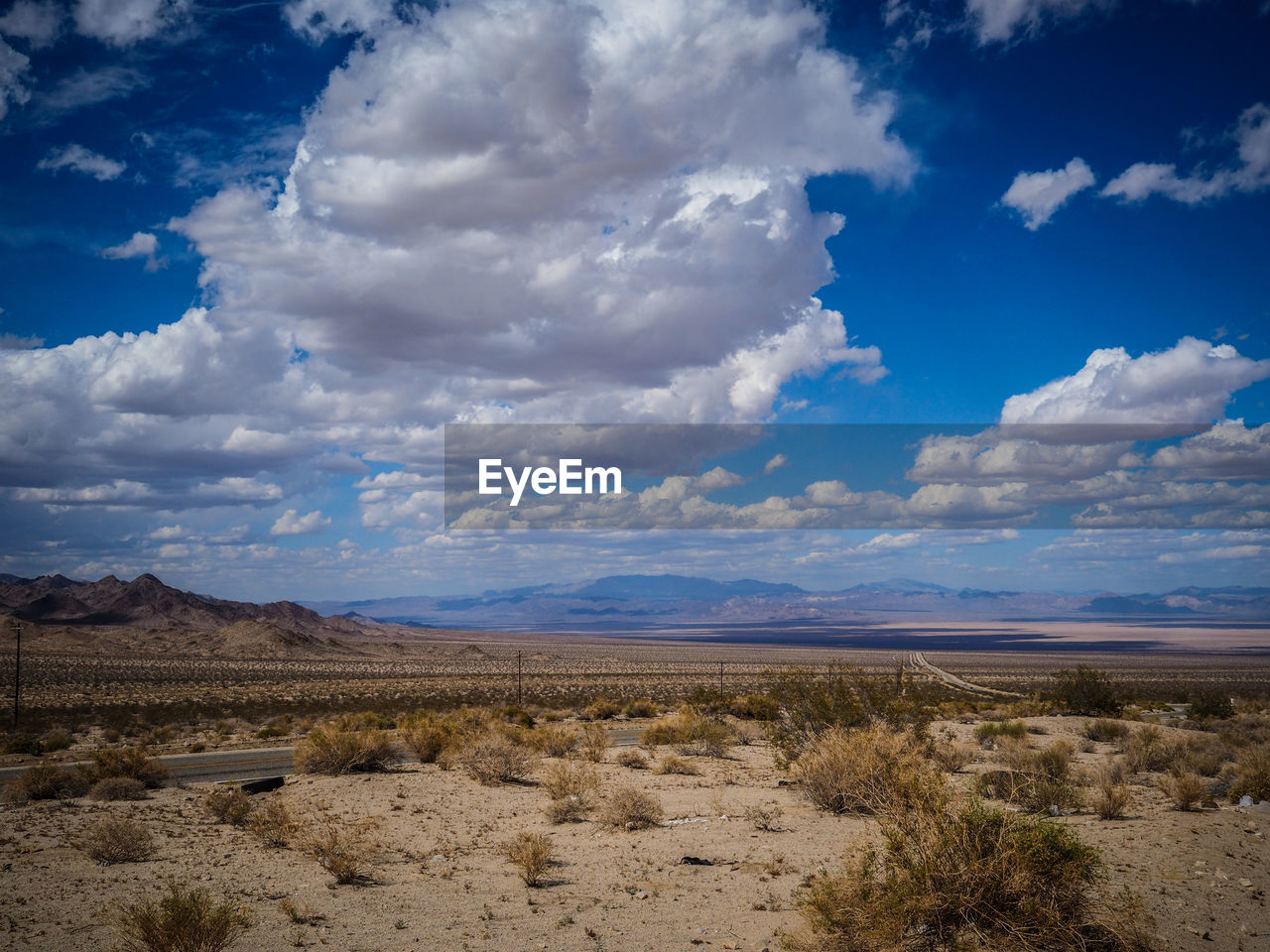 VIEW OF LANDSCAPE AGAINST CLOUDY SKY