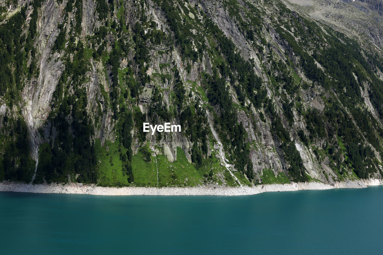 scenic view of waterfall