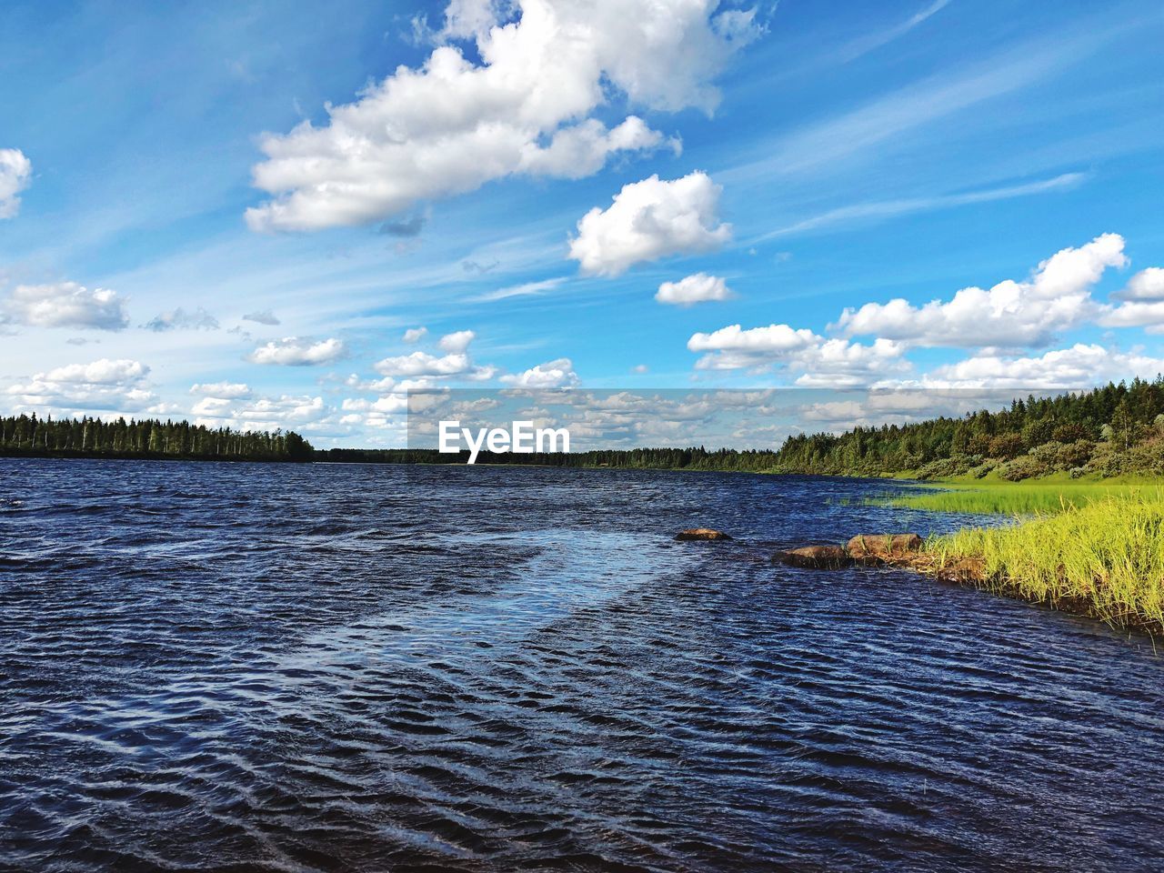 SCENIC VIEW OF WATER AGAINST SKY