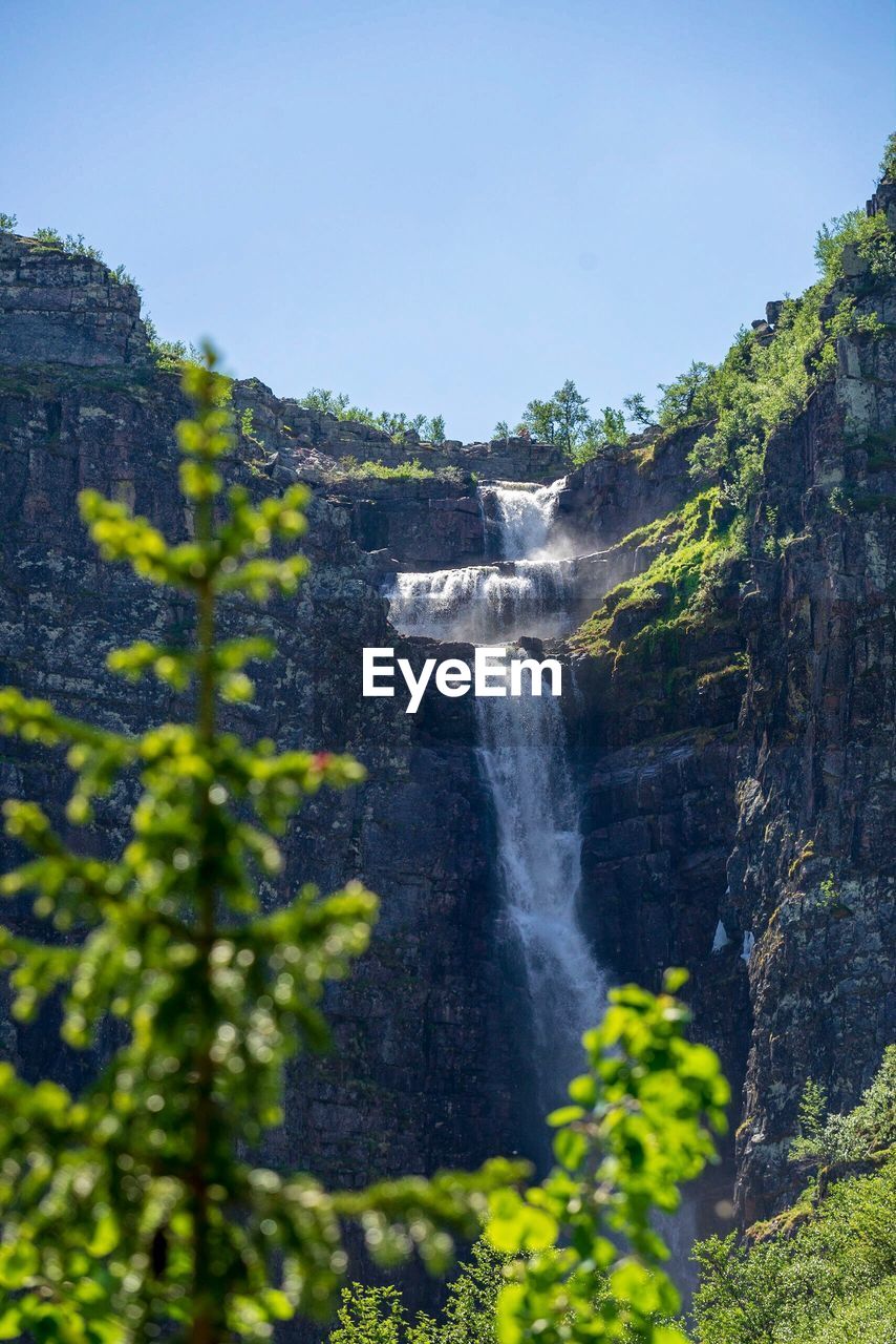 VIEW OF WATERFALL