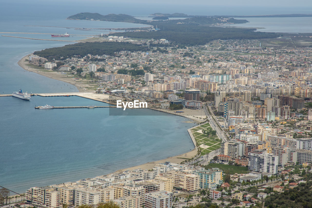 HIGH ANGLE VIEW OF CITY BUILDINGS