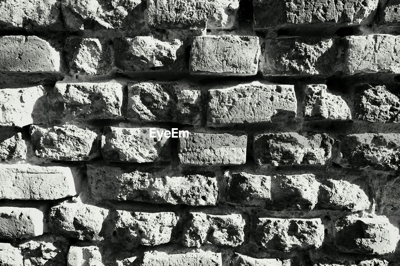 Full frame of brick wall