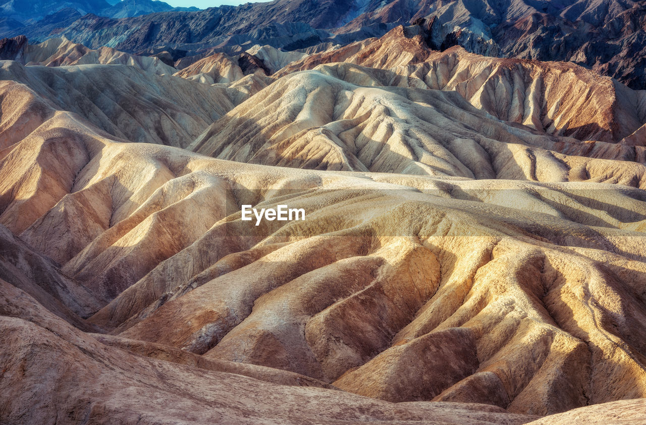 Scenic view of arid landscape