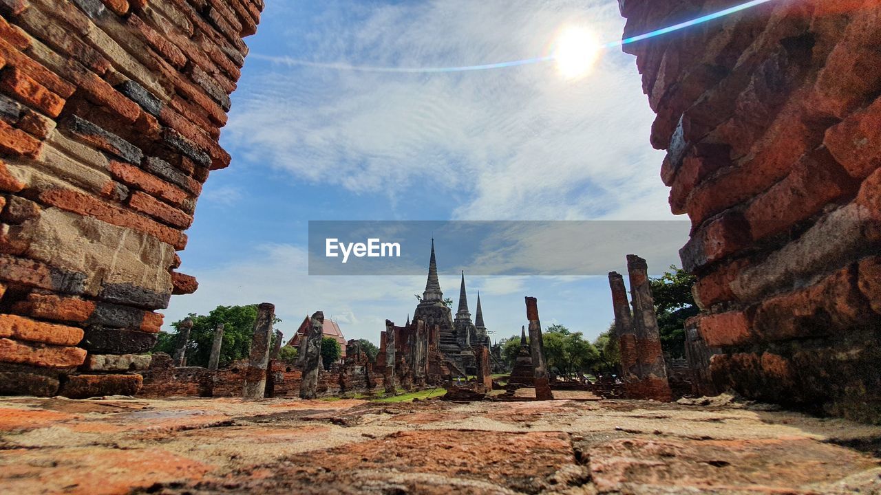 LOW ANGLE VIEW OF TEMPLE AGAINST SKY