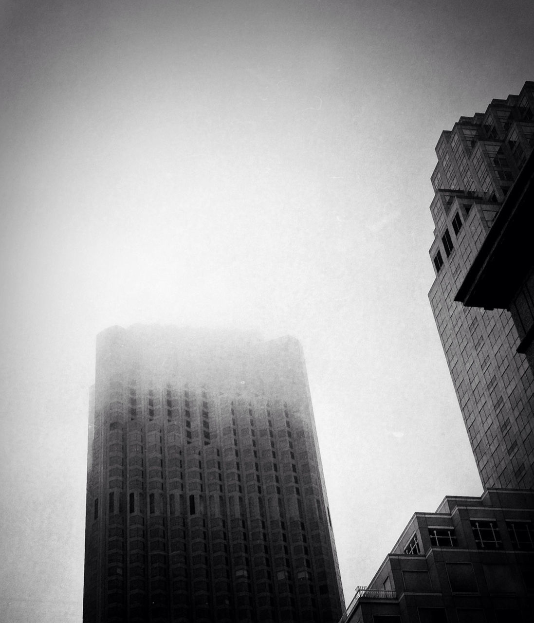 LOW ANGLE VIEW OF SKYSCRAPERS