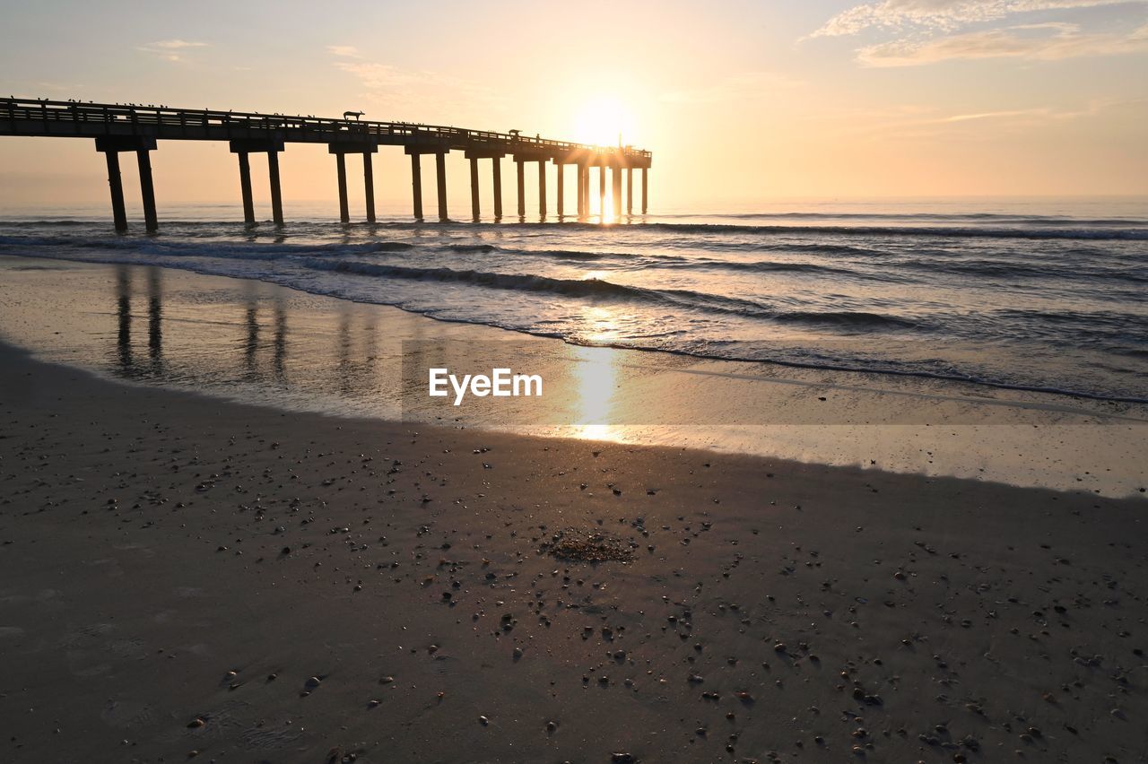 SCENIC VIEW OF SEA DURING SUNSET