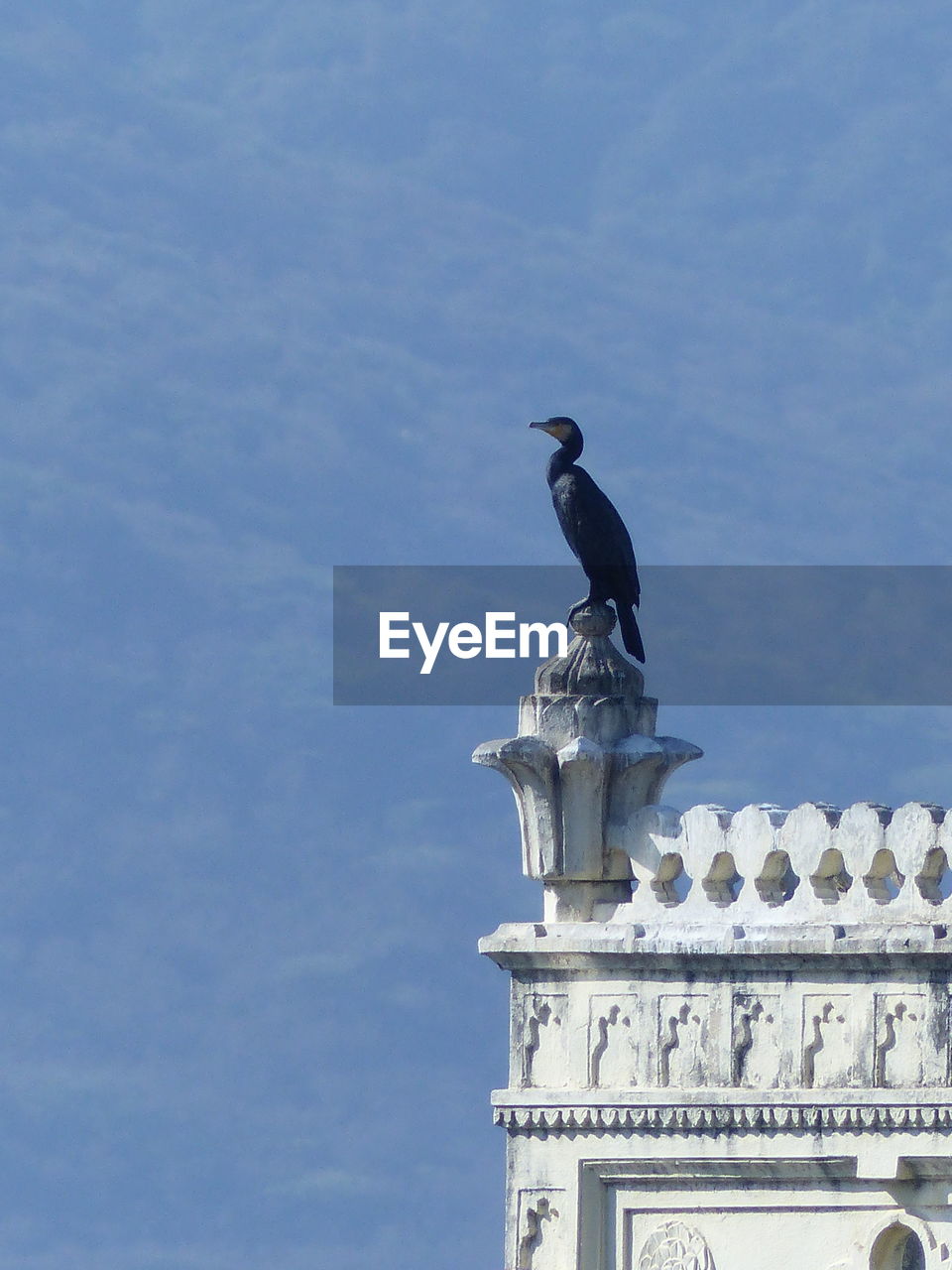 sky, architecture, blue, nature, day, low angle view, built structure, copy space, cloud, no people, outdoors, building exterior