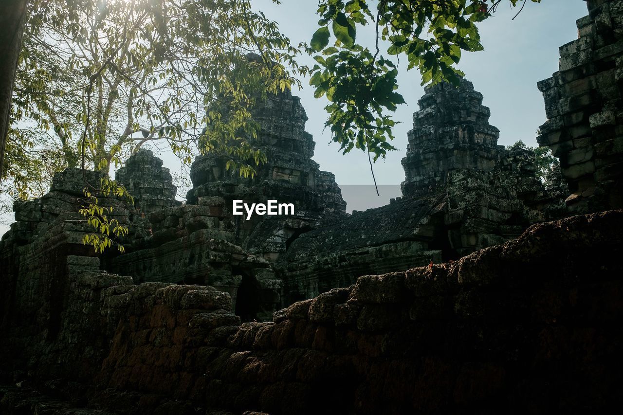 LOW ANGLE VIEW OF A TEMPLE