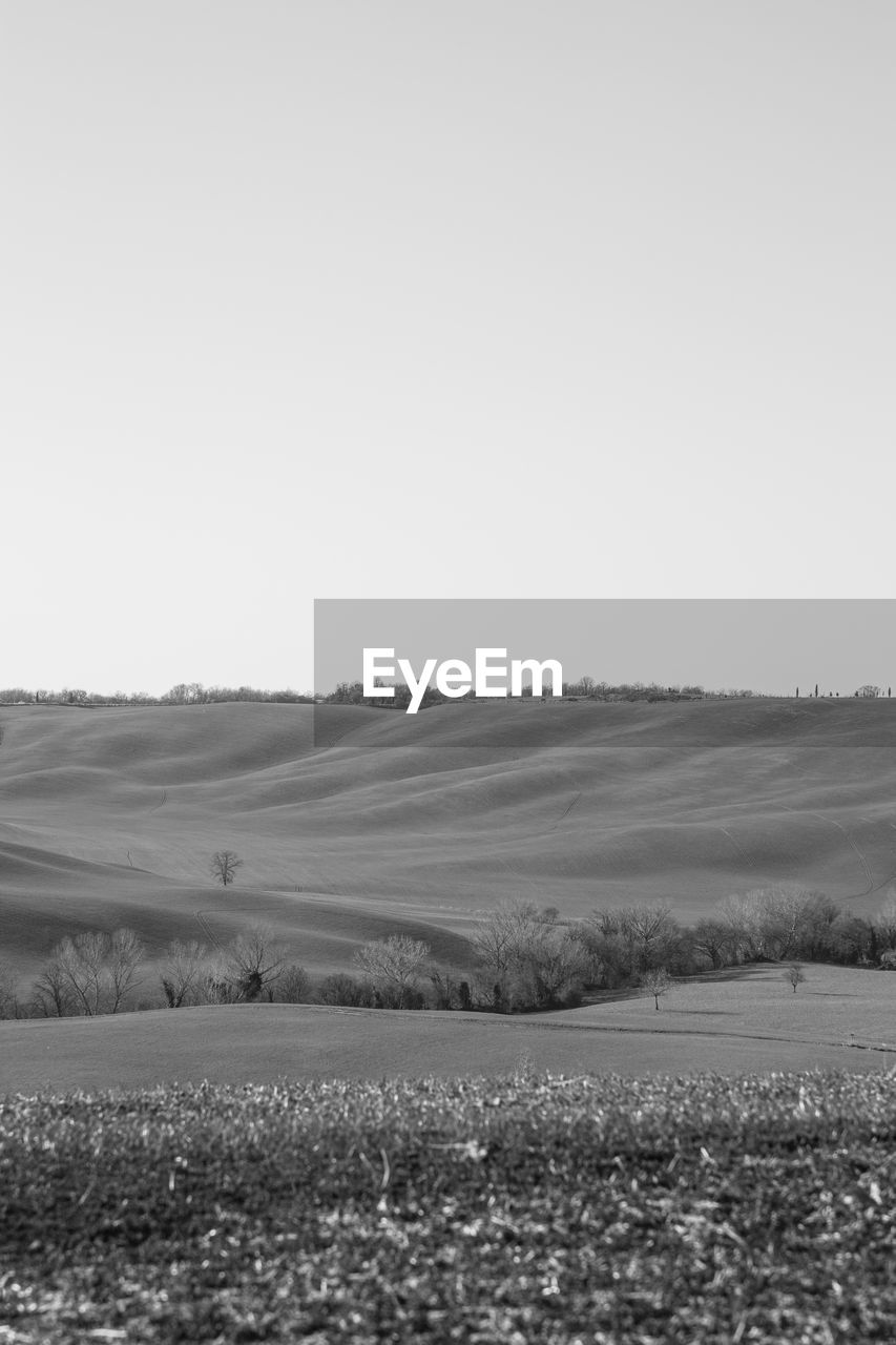 SCENIC VIEW OF LAND AGAINST CLEAR SKY