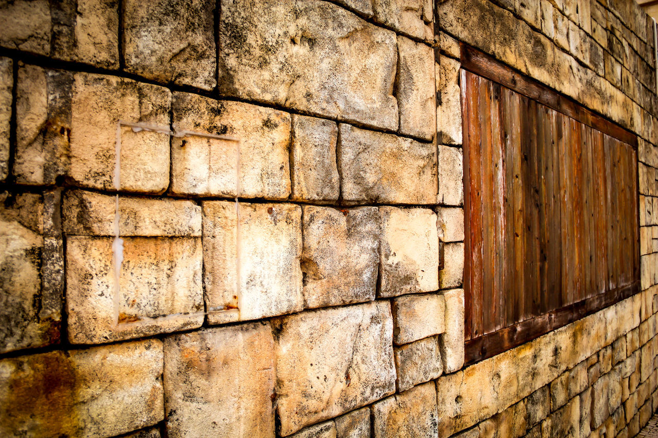 Full frame shot of stone wall