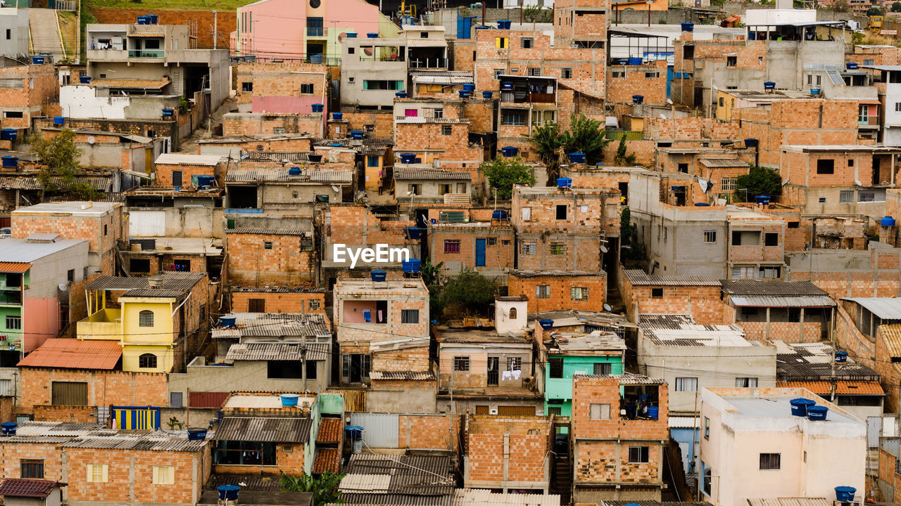 Full frame shot of houses in town