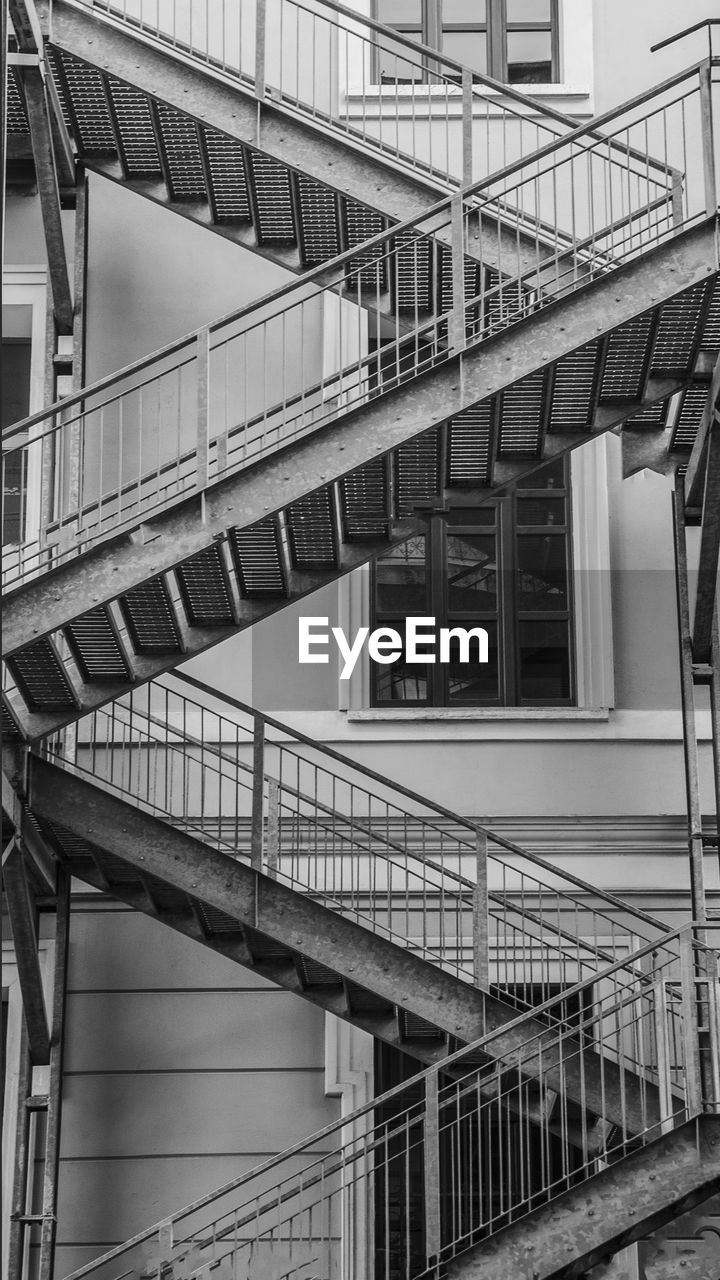 Low angle view of staircase in modern building