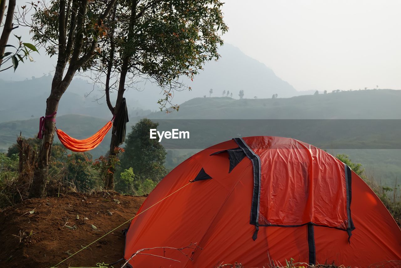 tent on field