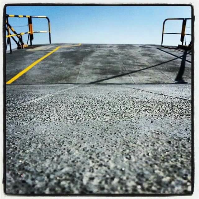 SURFACE LEVEL OF EMPTY ROAD