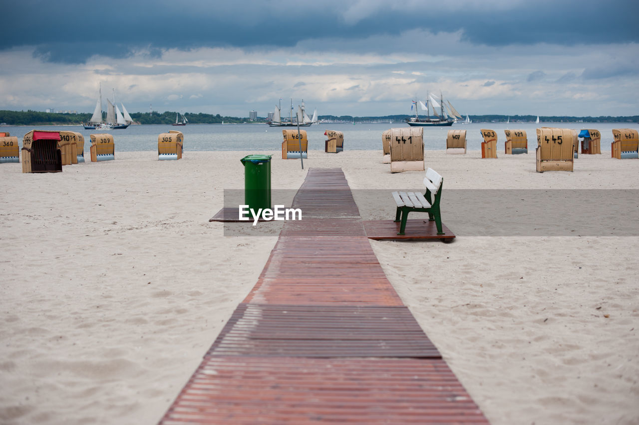 LOUNGE CHAIRS ON BEACH