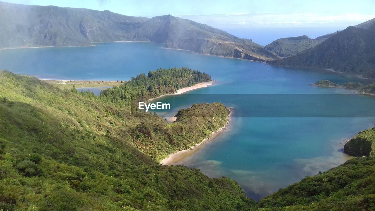 SCENIC VIEW OF CALM LAKE