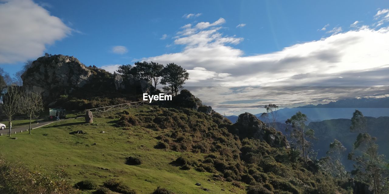 Panoramic view of landscape against sky