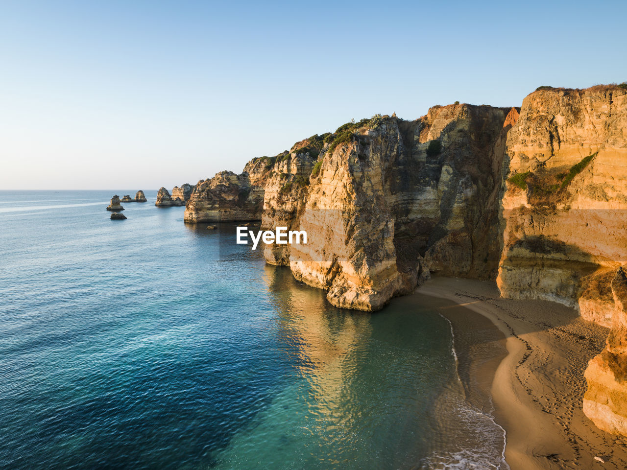 Cliffs of lagos, portugal, europe