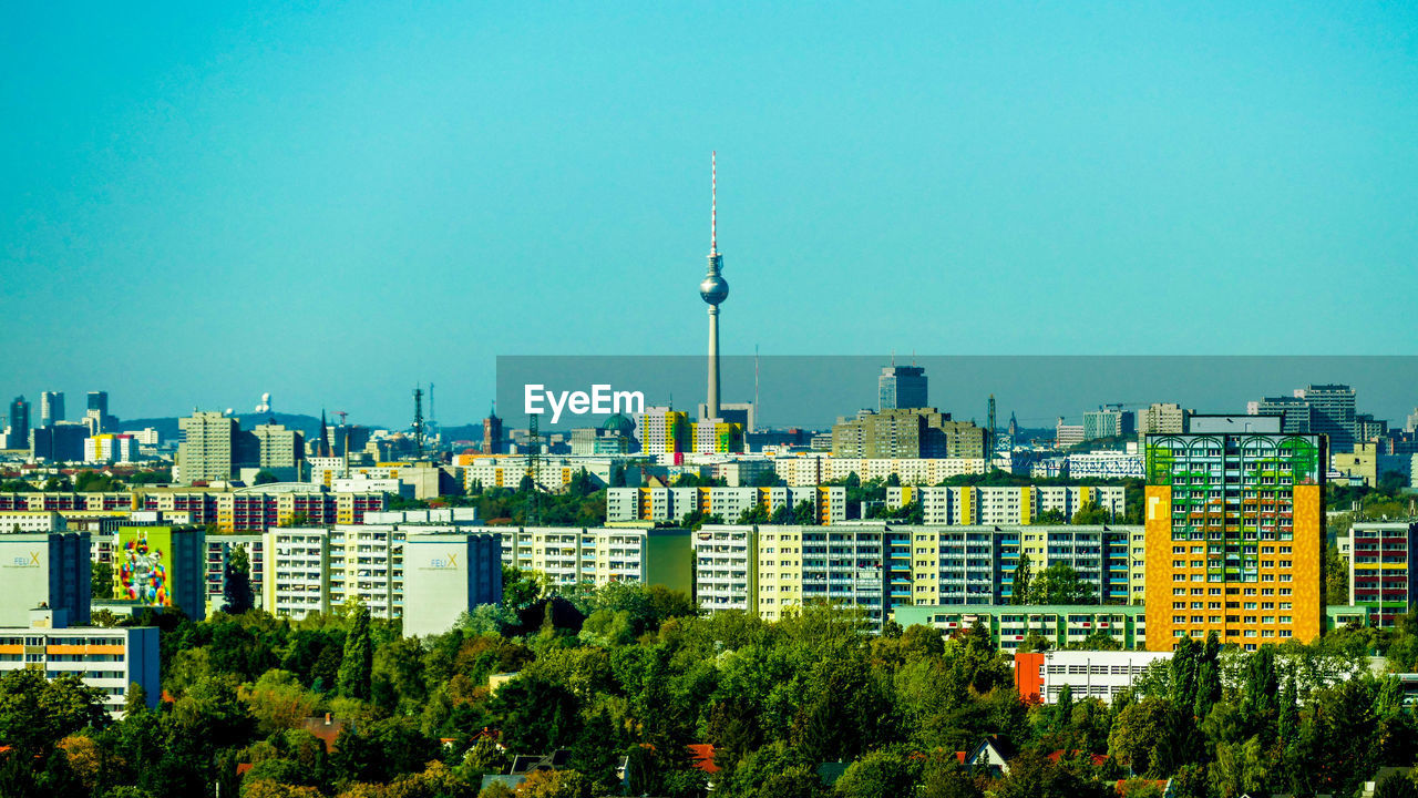 Bird's-eye view of the city