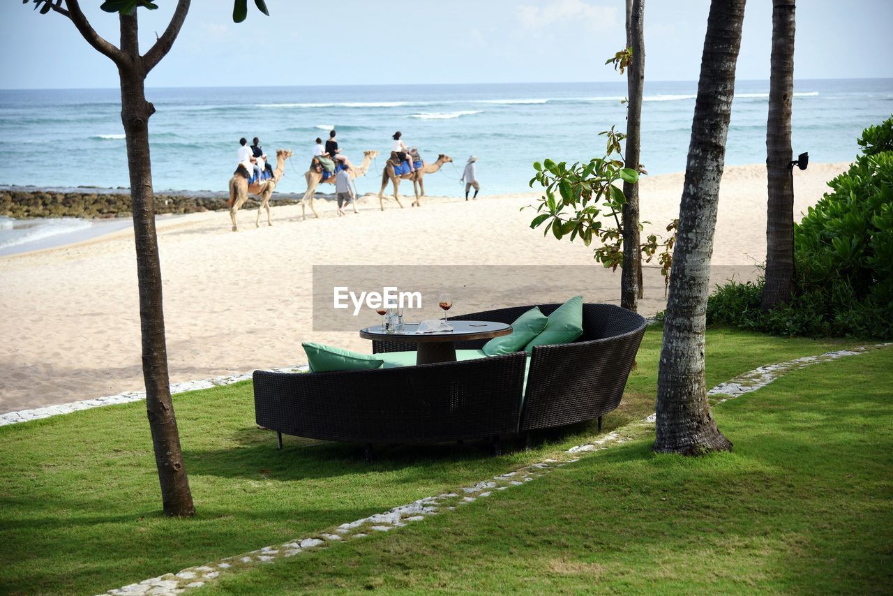 GROUP OF PEOPLE ON BEACH