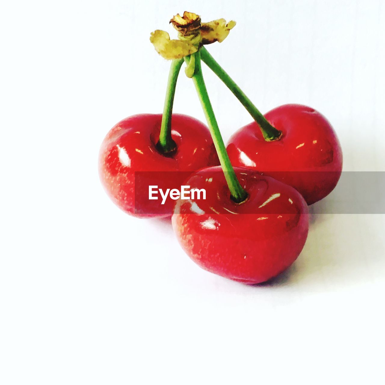 CLOSE-UP OF RED CHILI PEPPER OVER WHITE BACKGROUND