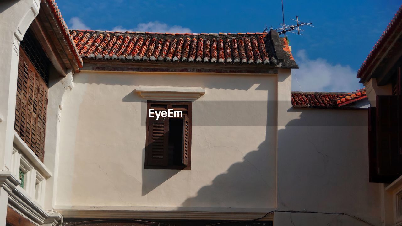 Low angle view of building against sky