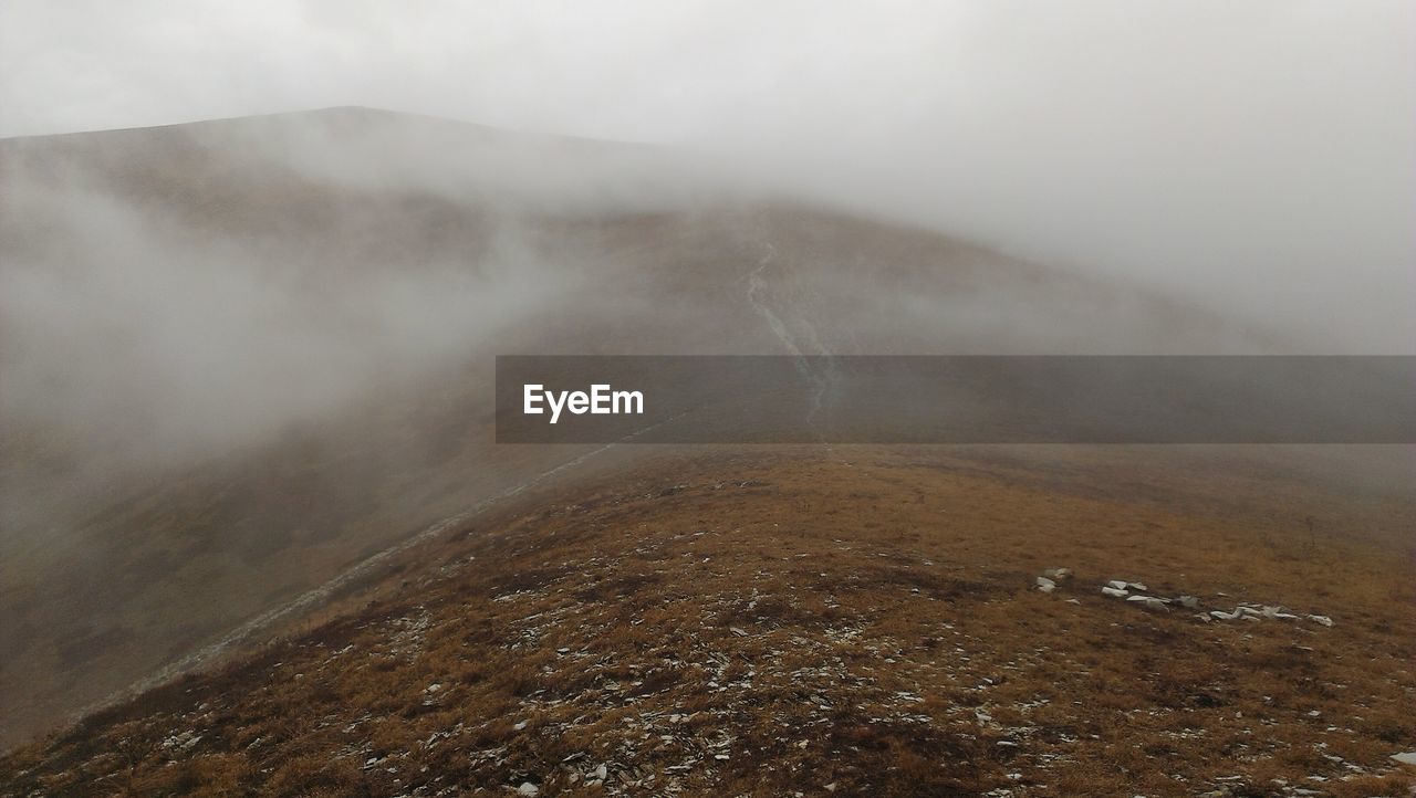 Fog over mountain