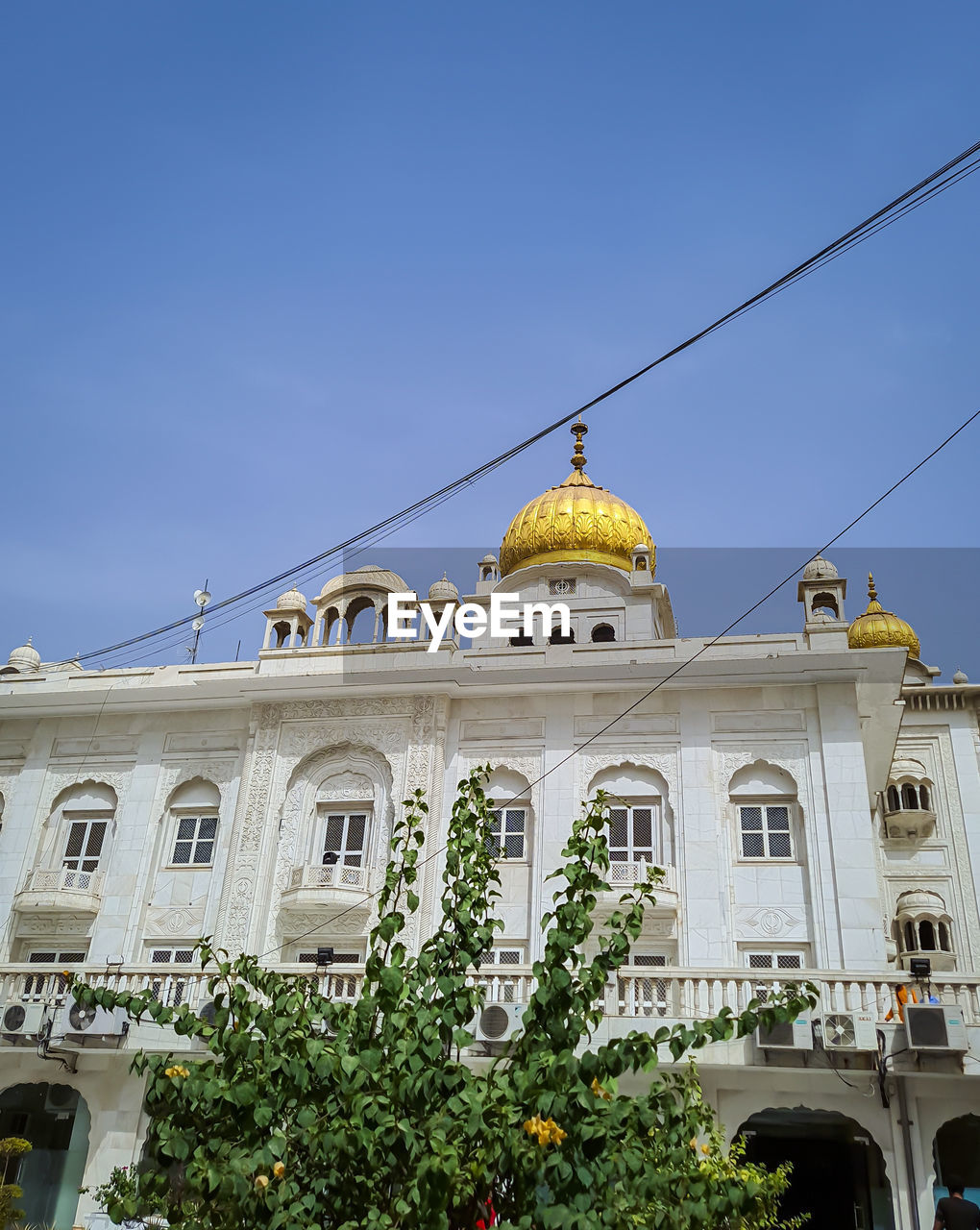 Low angle view of building against clear sky