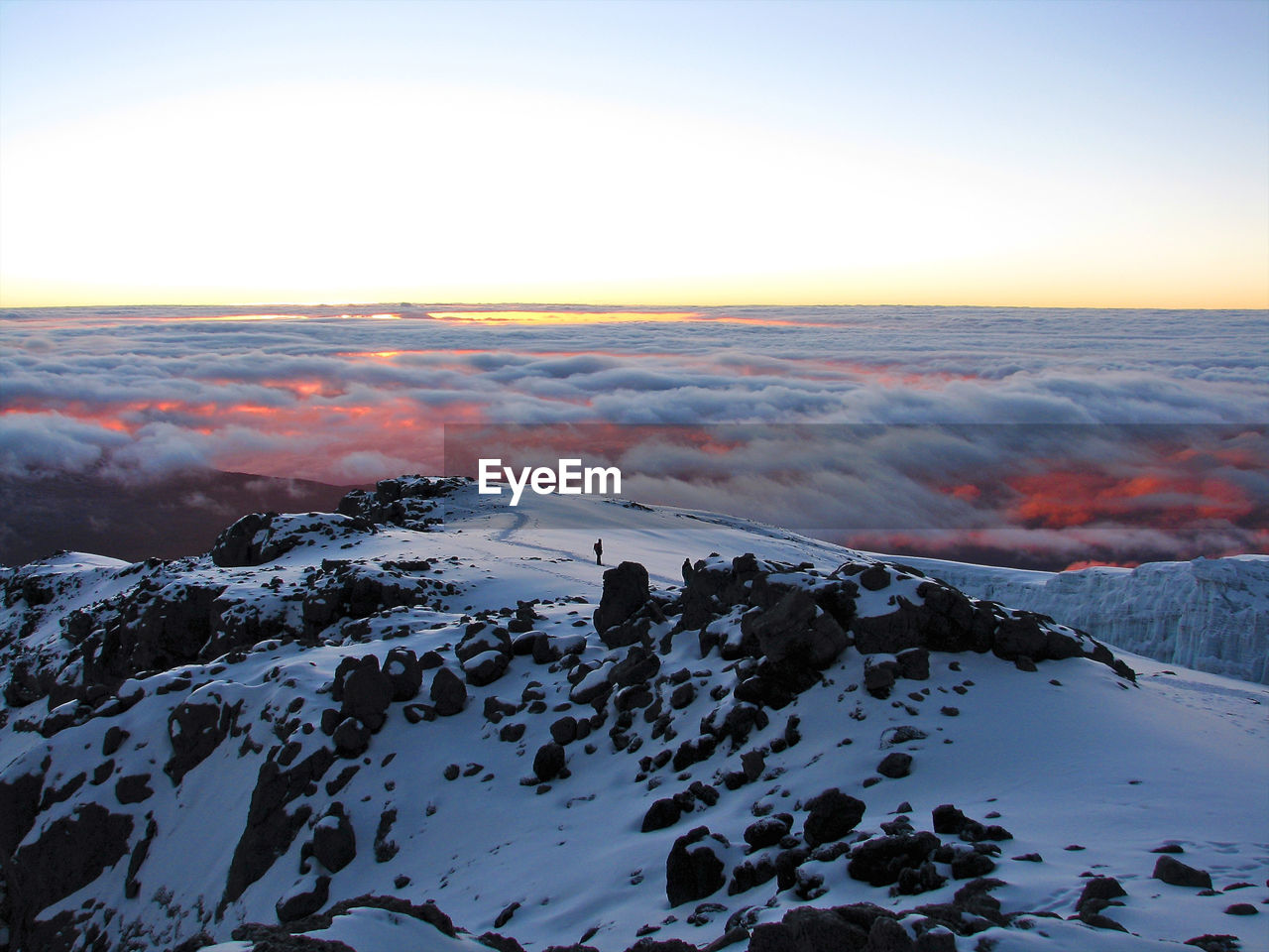 Landscape of mount kilimanjaro - the roof of africa in tanzania.