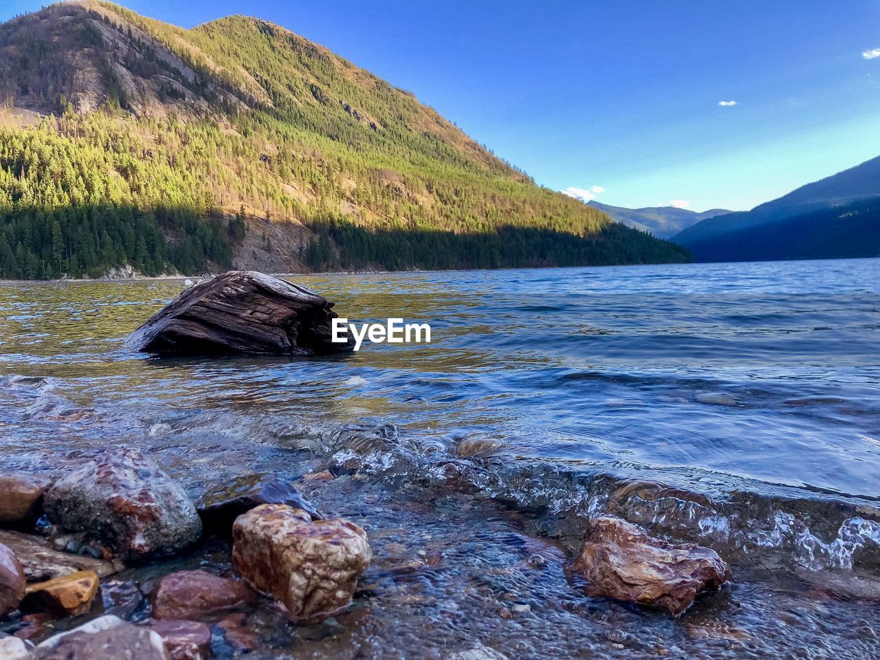 SCENIC VIEW OF ROCKS IN LAKE