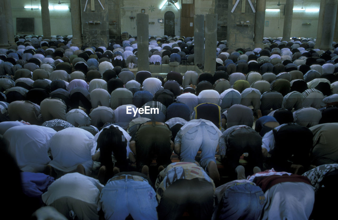 People praying in mosque