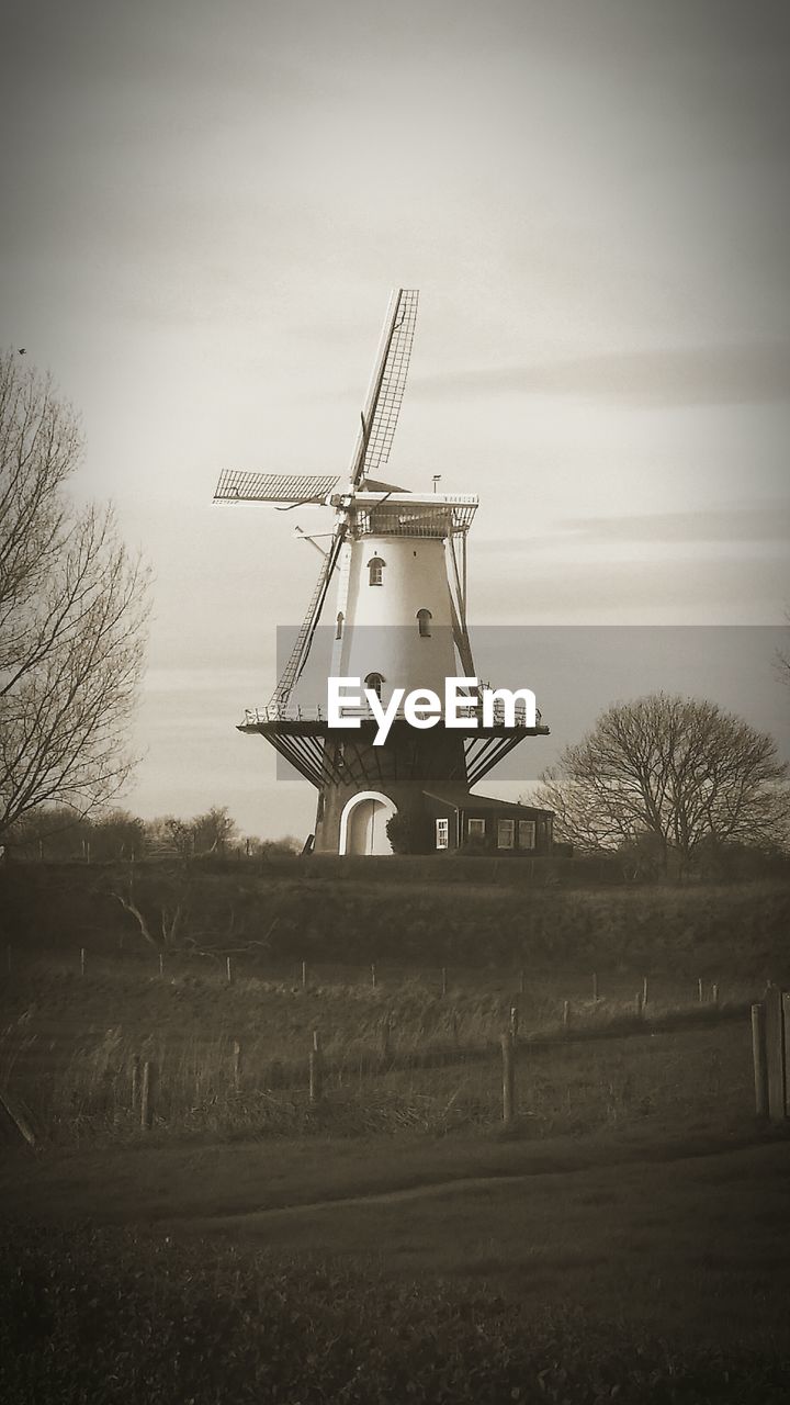 WIND TURBINES ON LANDSCAPE