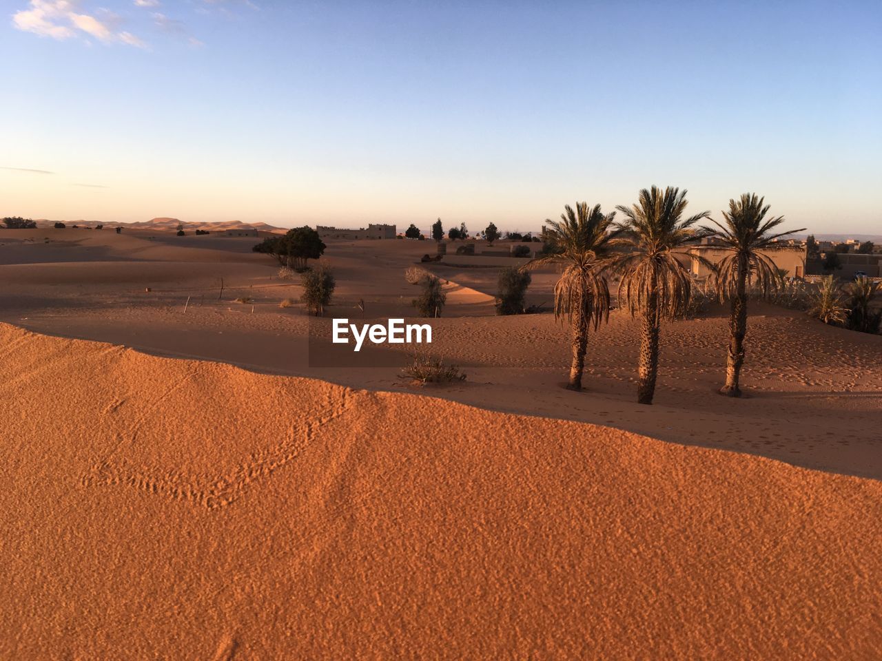 SCENIC VIEW OF BEACH AGAINST SKY AT DESERT