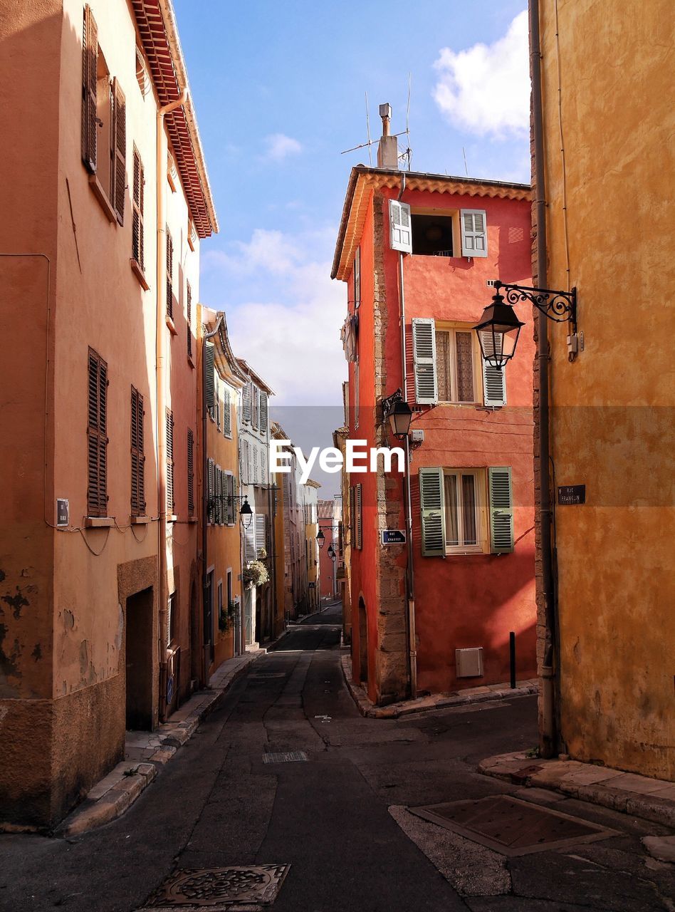 Street amidst buildings in city