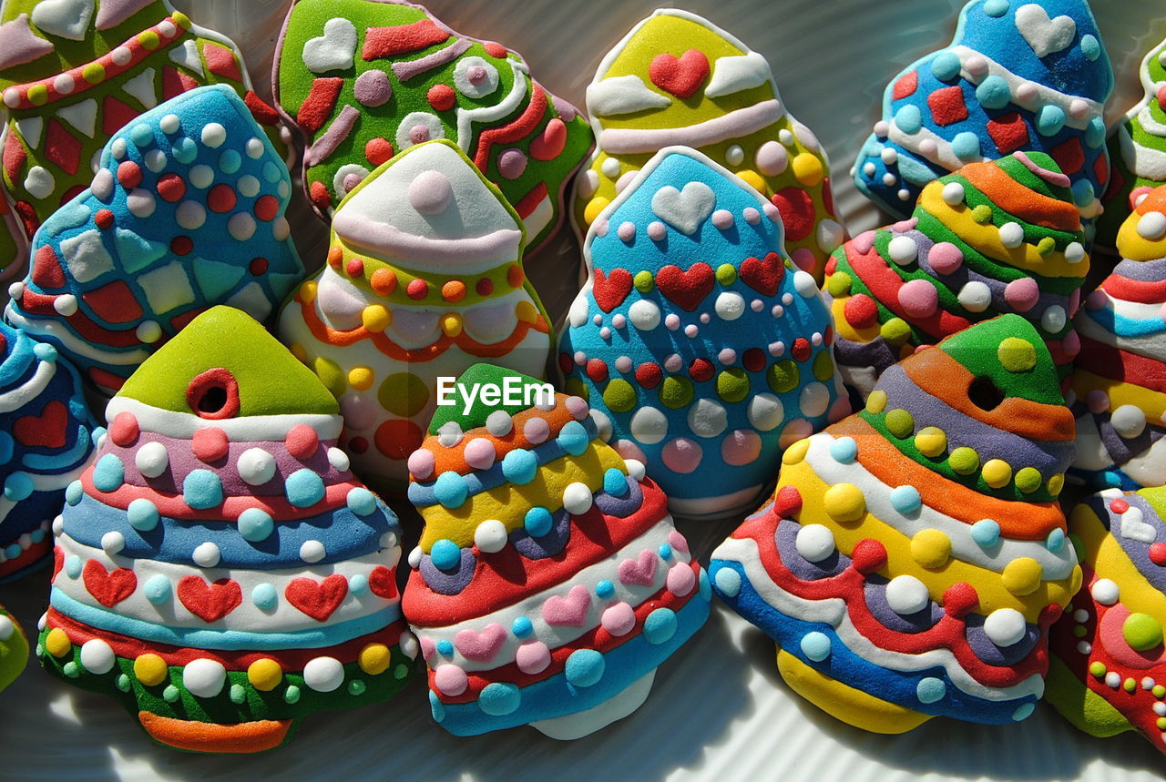 Multi colored cookies