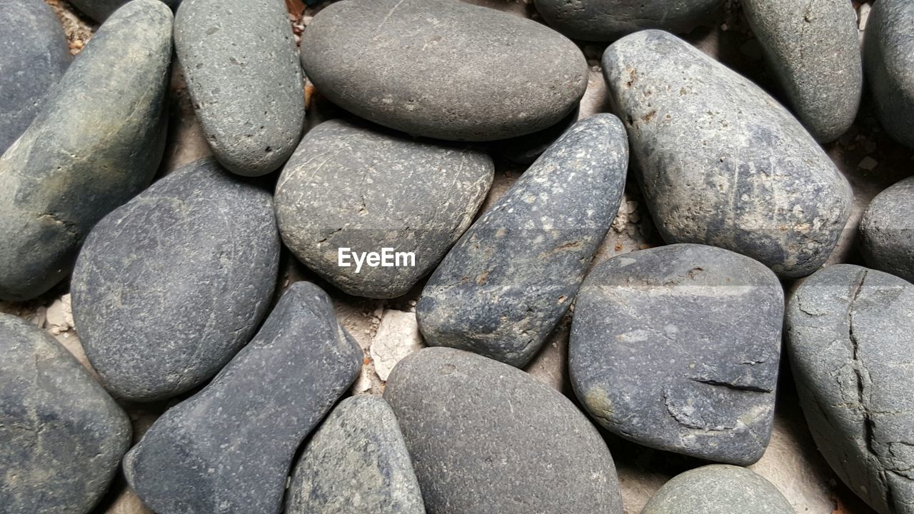 Extreme close up of pebbles