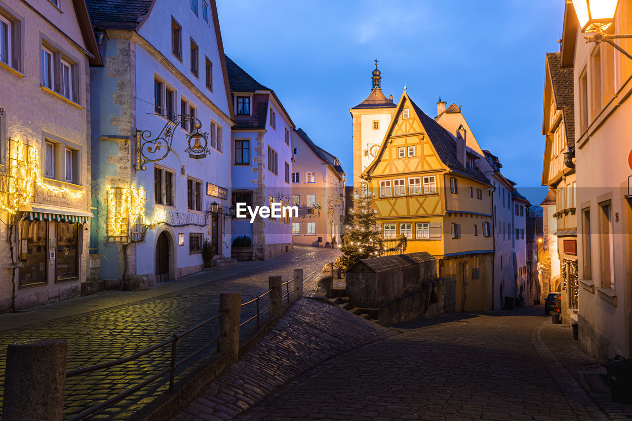 Rothenburg ob der tauber with historic town, germany