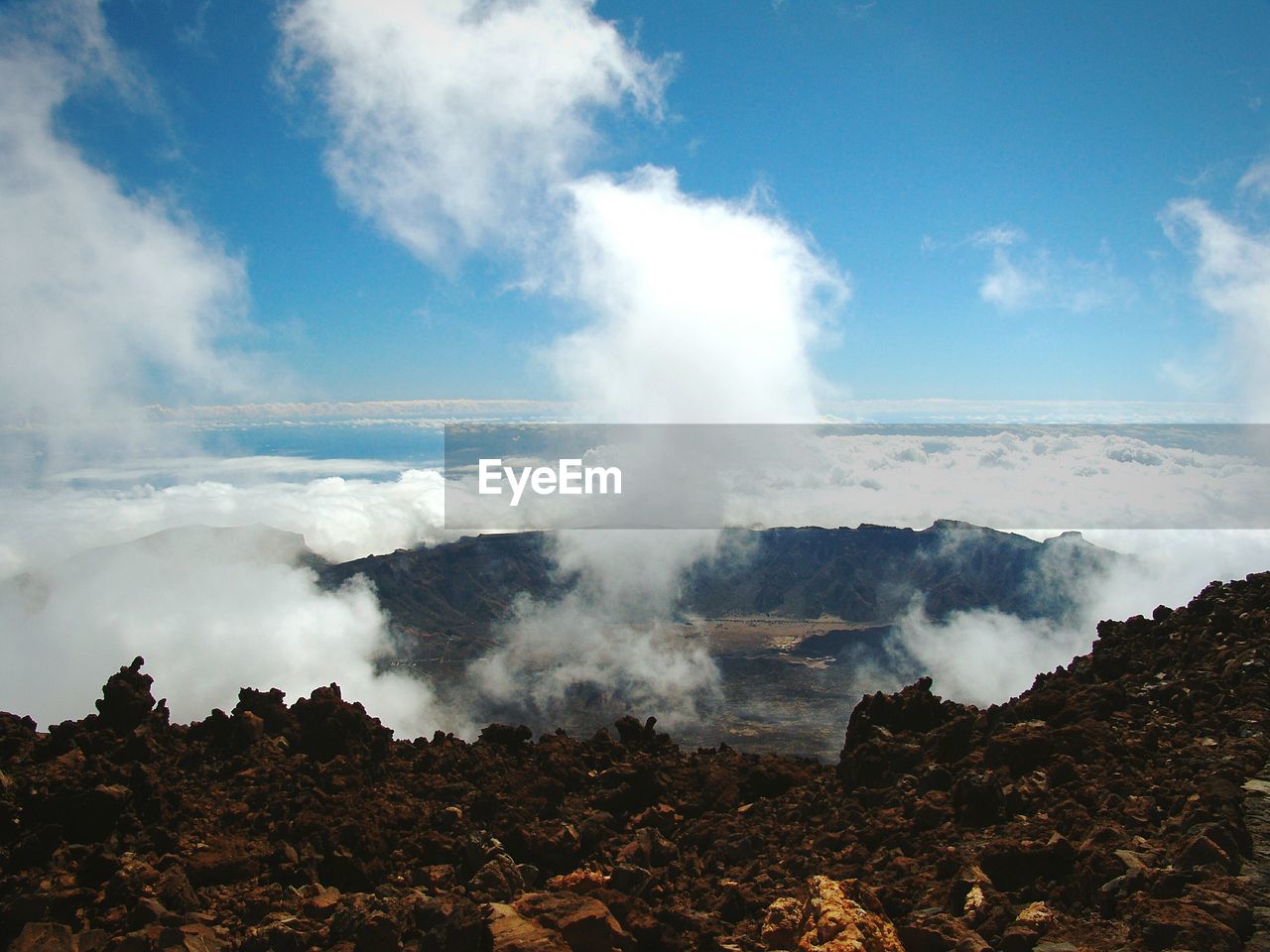 El teide volcano against sky