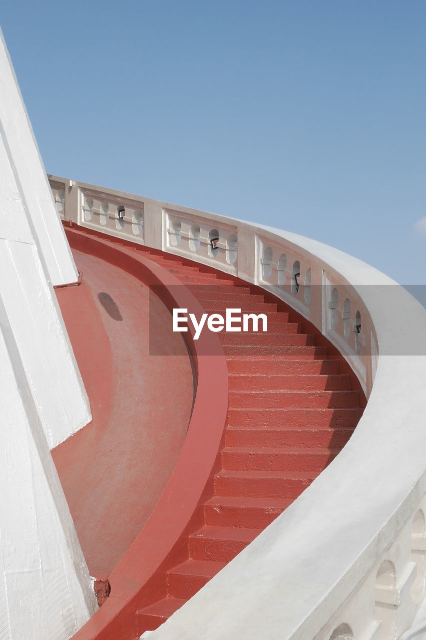 View of modern building against clear sky