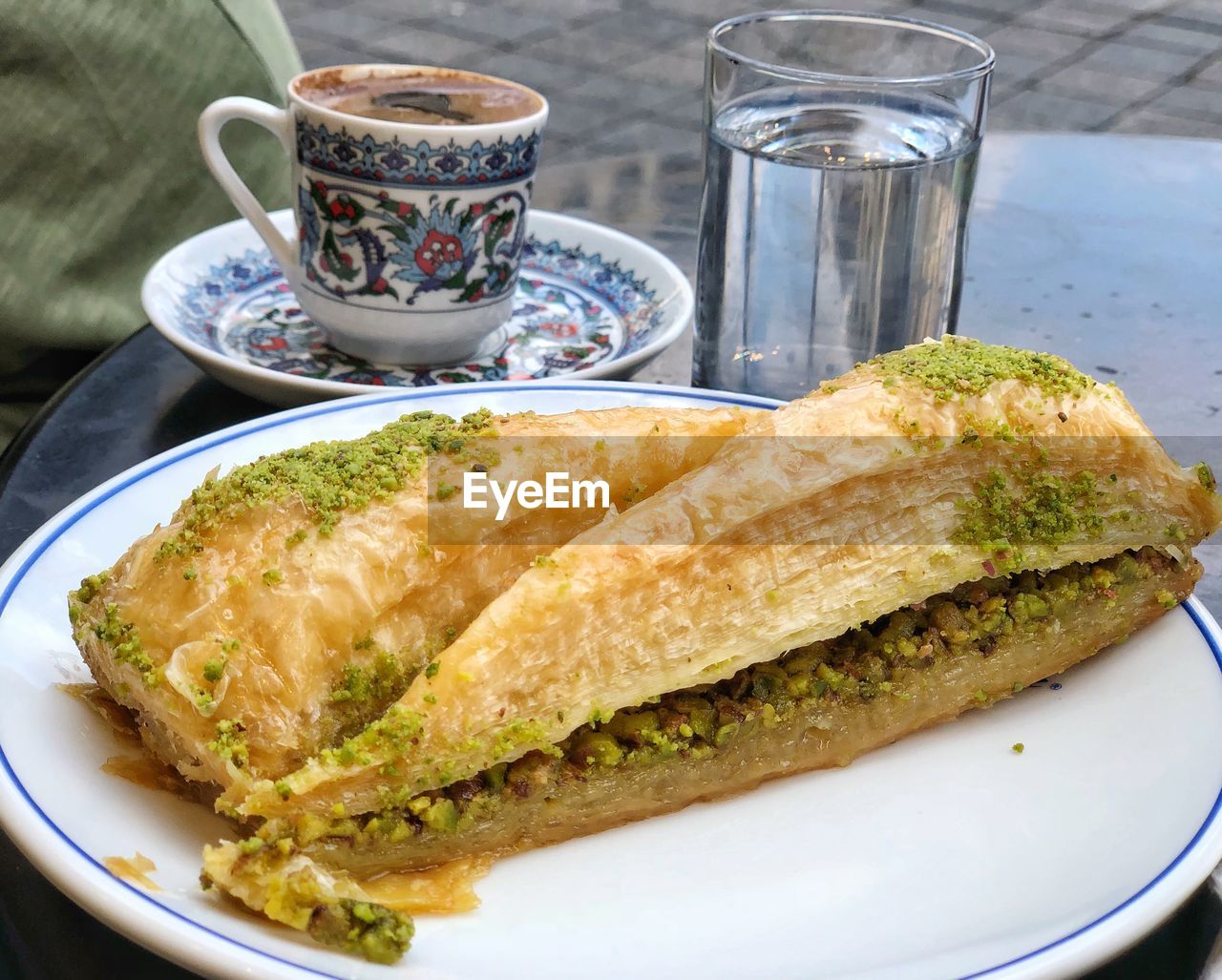 CLOSE-UP OF BREAKFAST SERVED WITH COFFEE