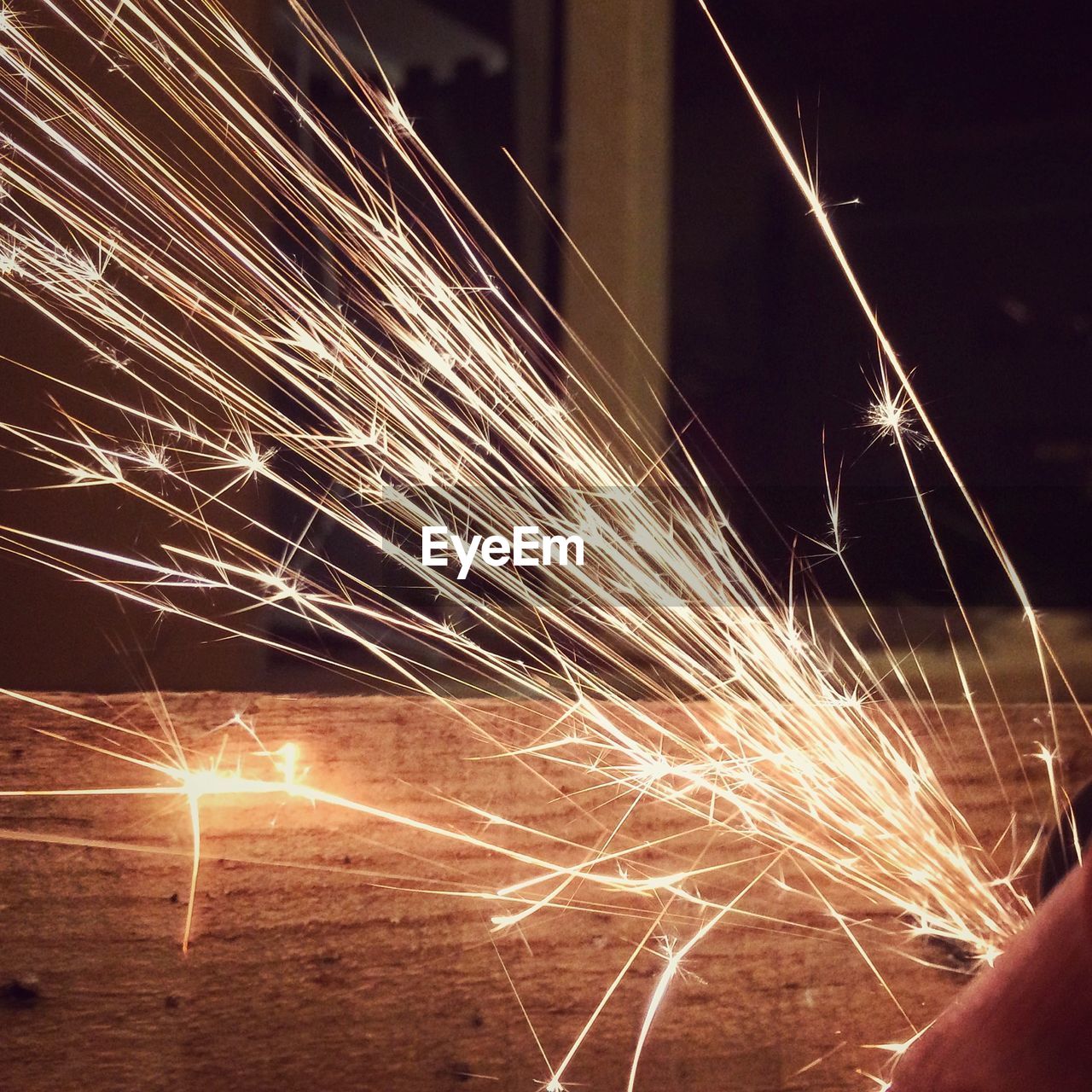 Close-up of fireworks at night