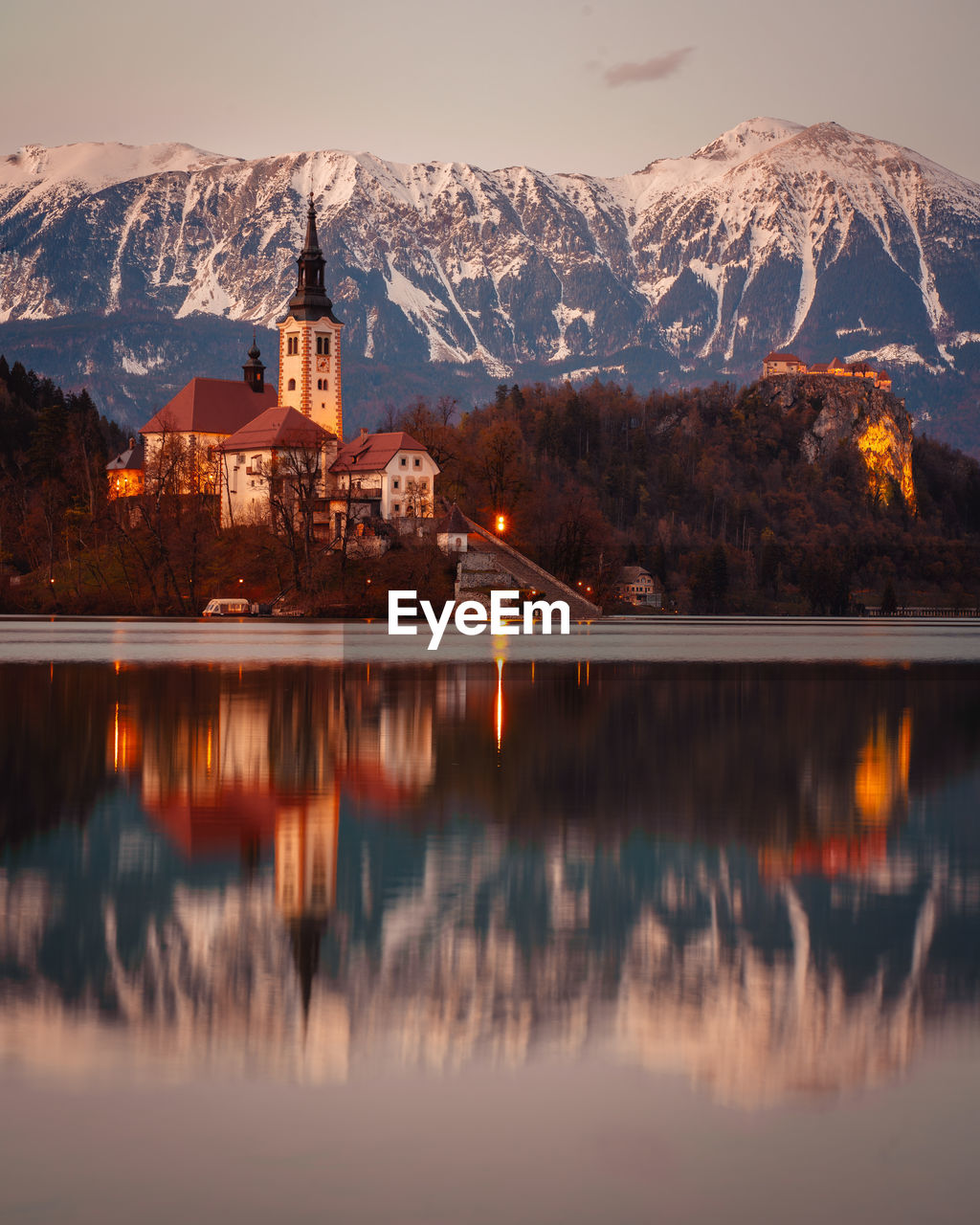 Church, lake bled, bled, slovenia, island, mountains