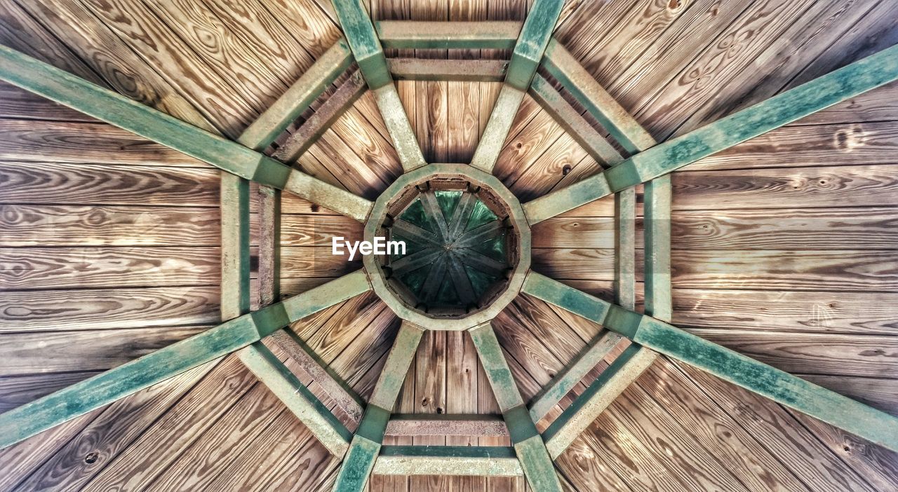 Full frame shot of wooden ceiling