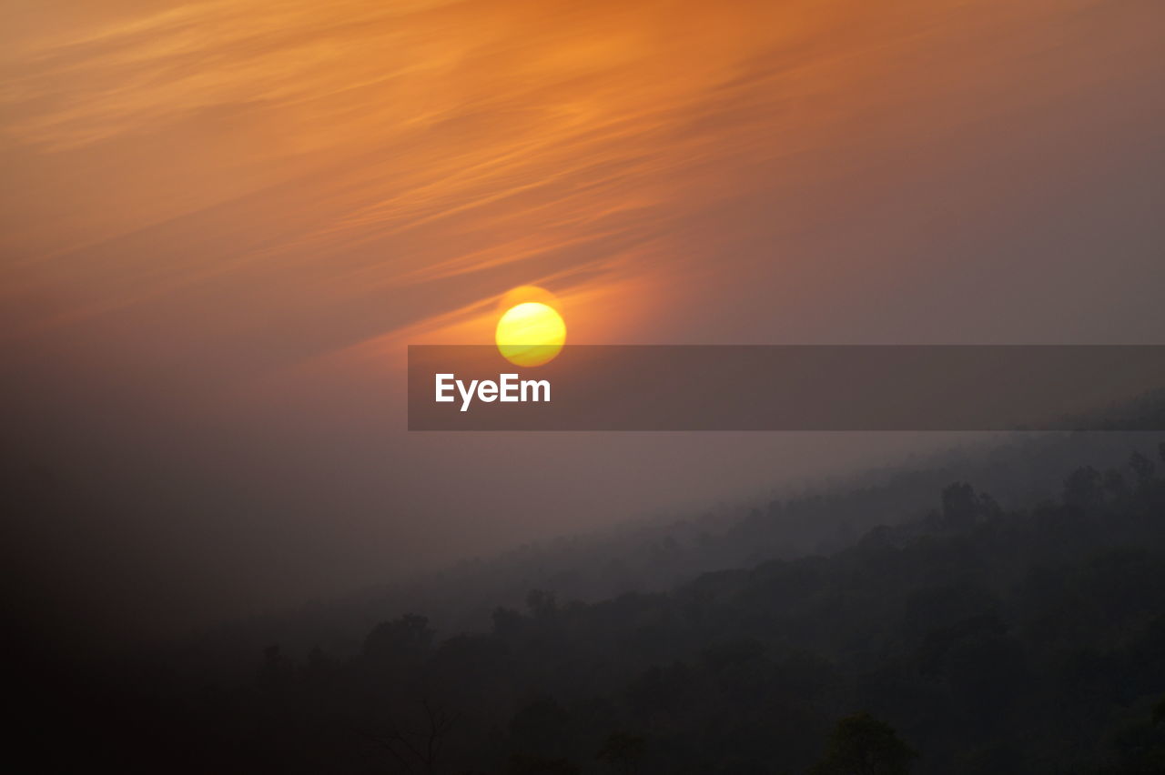 SCENIC VIEW OF ORANGE SKY