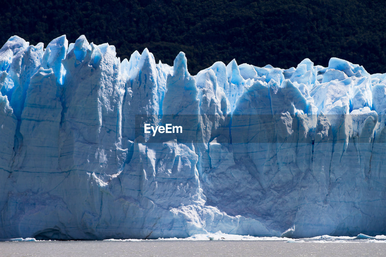 Panoramic view of frozen sea