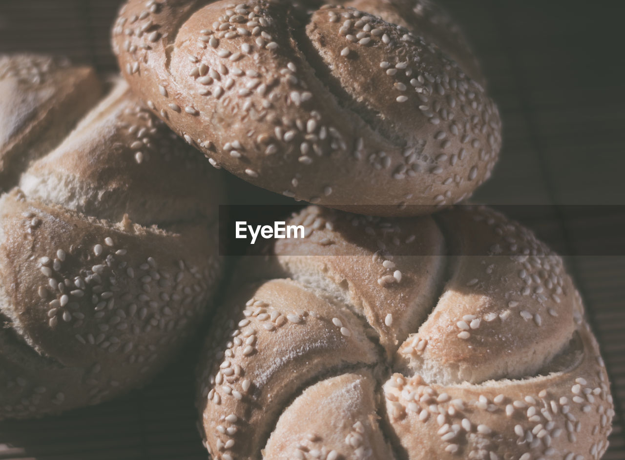 Close-up of bread on table