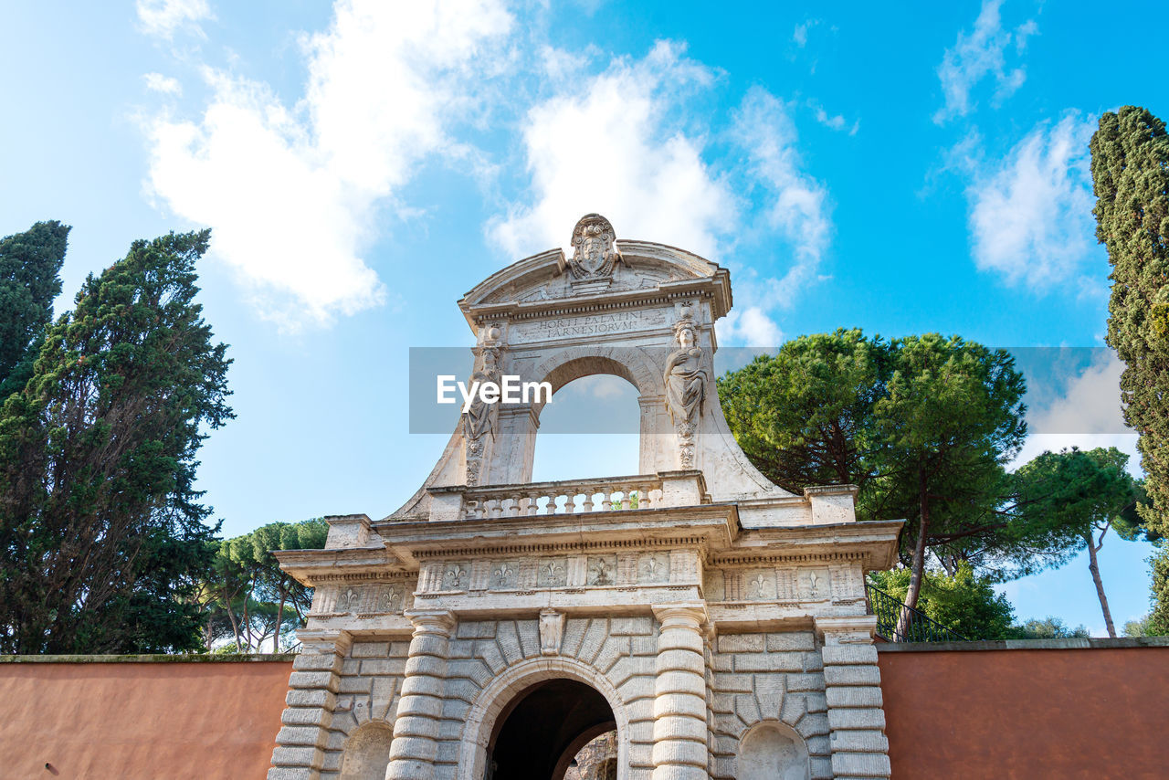 low angle view of historic building against sky